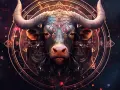Mistyczny Byk w otoczeniu kosmicznych symboli. Czy wiesz, które najgorsze znaki zodiaku dla Byka mogą zakłócić jego spokój?