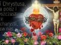 Serce Jezusa, z którego spływa krew, otoczone koroną cierniową, symbolizuje modlitwę za konających.