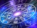 Koło zodiaku na tle kosmosu. Czy Baran, najbardziej agresywny znak zodiaku, jest widoczny?
