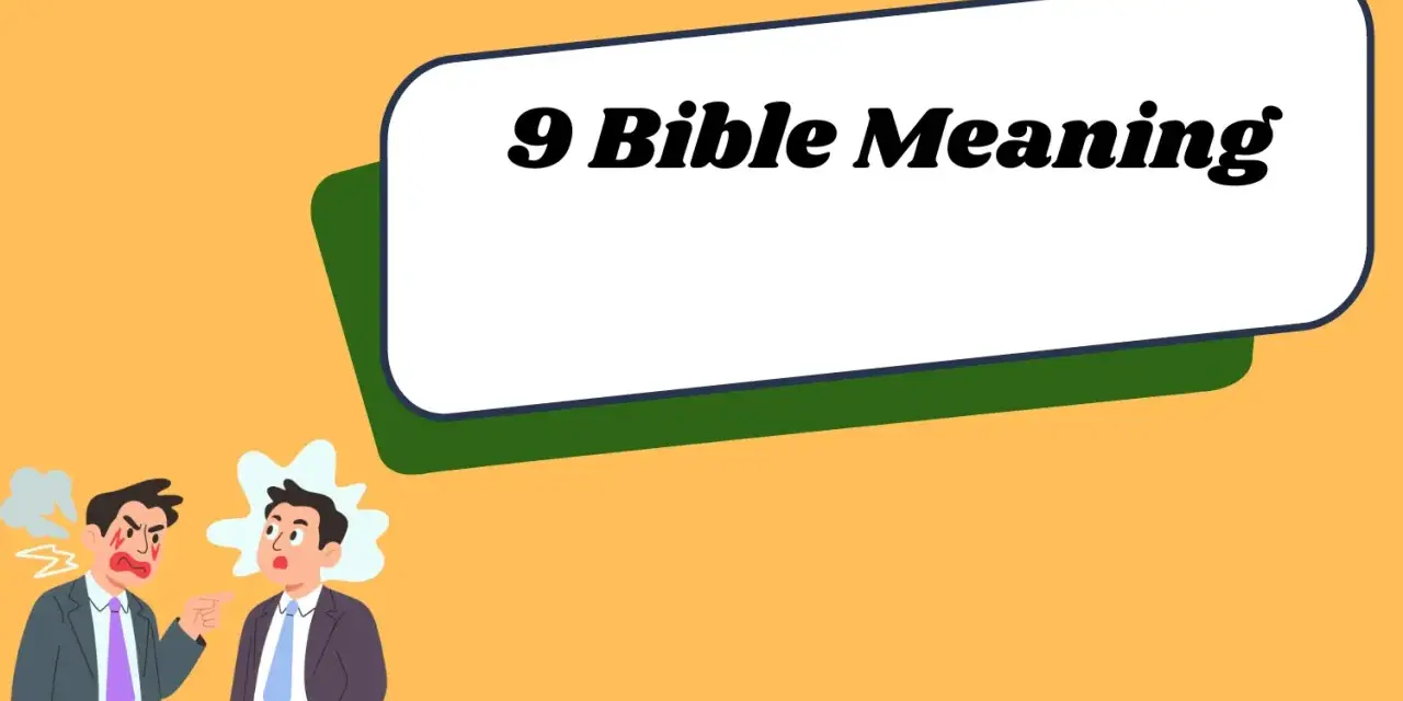 Dwaj mężczyźni kłócą się, podczas gdy na ekranie widnieje napis "9 Bible Meaning".