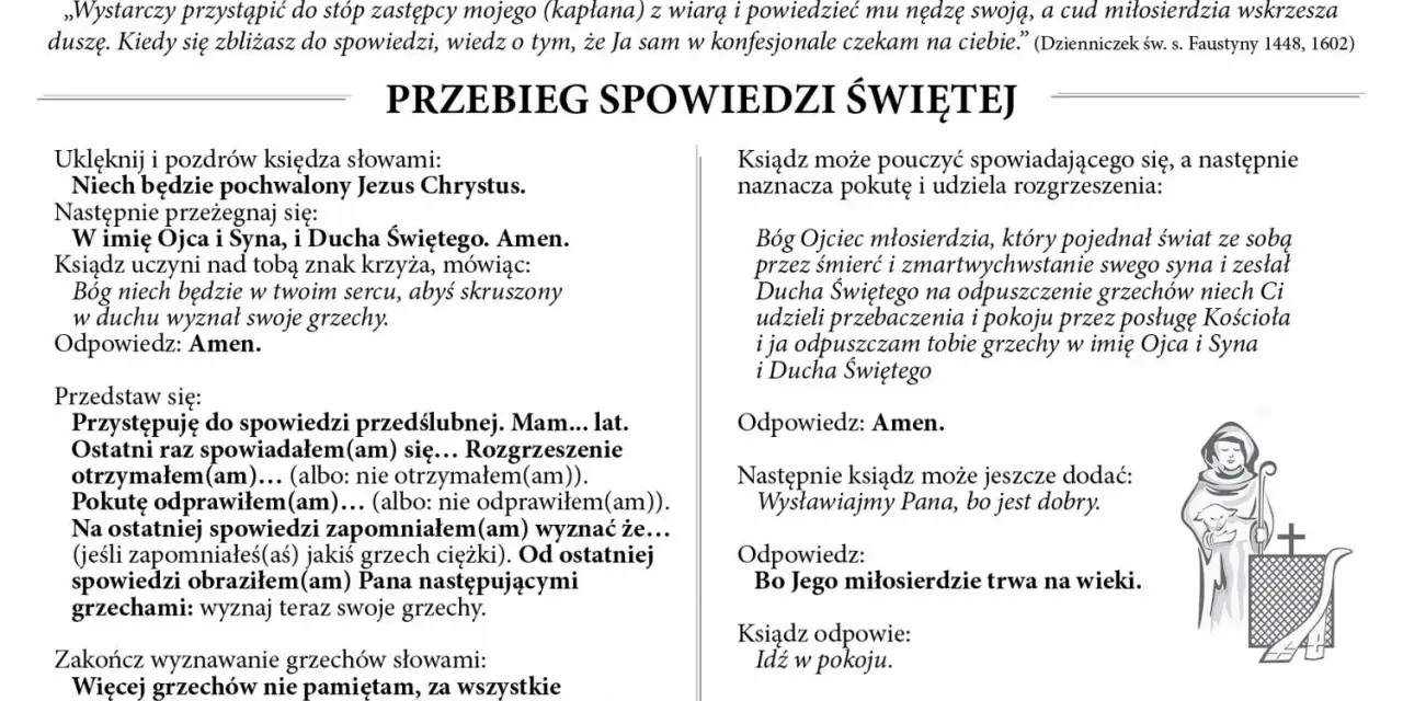 Modlitwa o dobrą spowiedź: tekst z instrukcją, jak przystąpić do sakramentu pokuty i pojednania.