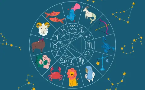 Zodiak z symbolami: Baran, Byk, Bliźnięta (od 21 maja do 20 czerwca), Rak, Lew, Panna, Waga, Skorpion, Strzelec, Koziorożec, Wodnik, Ryby.
