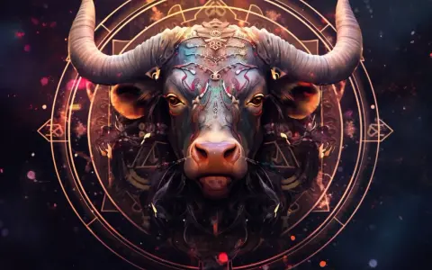 Mistyczny Byk w otoczeniu kosmicznych symboli. Czy wiesz, które najgorsze znaki zodiaku dla Byka mogą zakłócić jego spokój?
