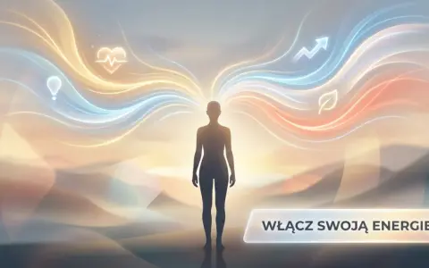 Sylwetka człowieka z rozchodzącymi się promieniami energii. Wibracja dnia 5. Włącz swoją energię.