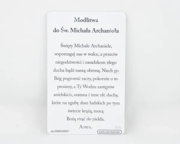 Modlitwa do Św. Michała Archanioła. Prośba o obronę przed złym duchem i szatanem.