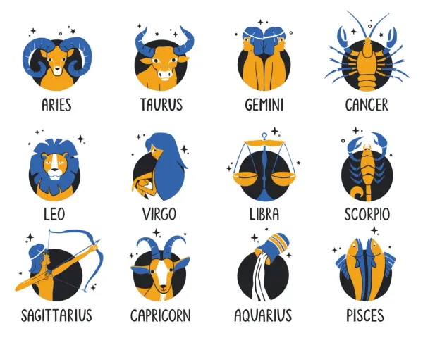 Zodiakalny skorpion, obok raka i innych znaków, prezentuje swoje szczypce.