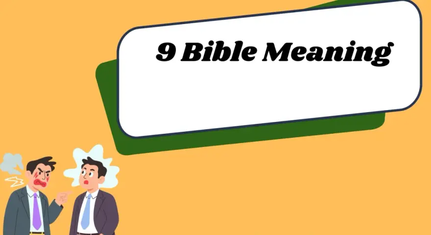 Dwaj mężczyźni kłócą się, podczas gdy na ekranie widnieje napis "9 Bible Meaning".