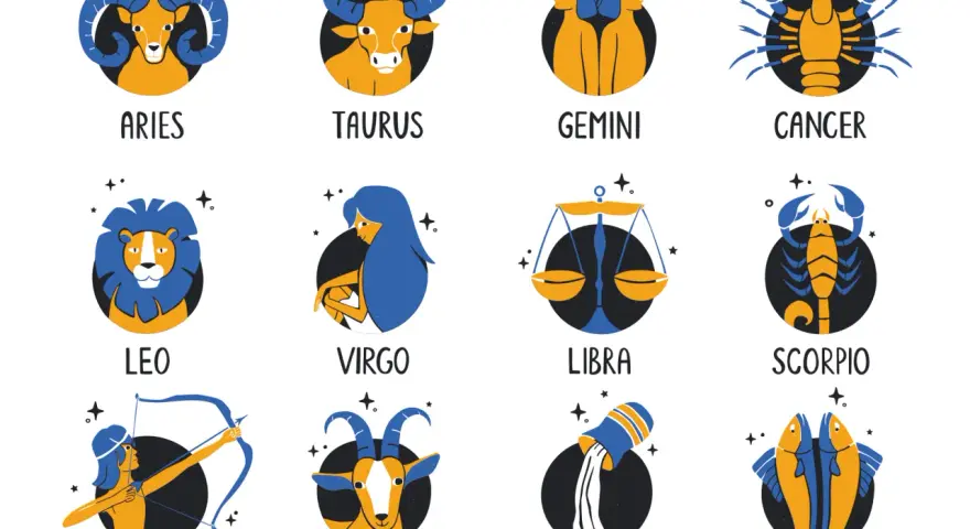 Zodiakalny skorpion, obok raka i innych znaków, prezentuje swoje szczypce.